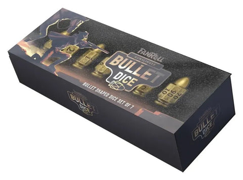 FanRoll: Gunslinger - Resin Bullet Poly Dice Set - Gathering Games