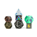 FanRoll Mystery Misfit Mini Metal Polyhedral Dice Set Display - 2