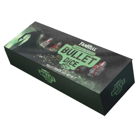 FanRoll: Resin Bullet Poly Dice Set: Vampire Hunter - Gathering Games