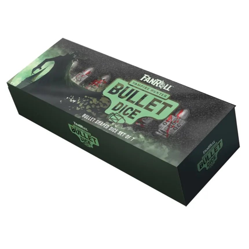 FanRoll: Resin Bullet Poly Dice Set: Vampire Hunter - Gathering Games