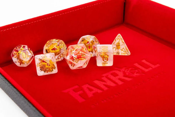 FanRoll: Santa Set Reindeer Dice 16mm Resin Poly Dice Set - 7