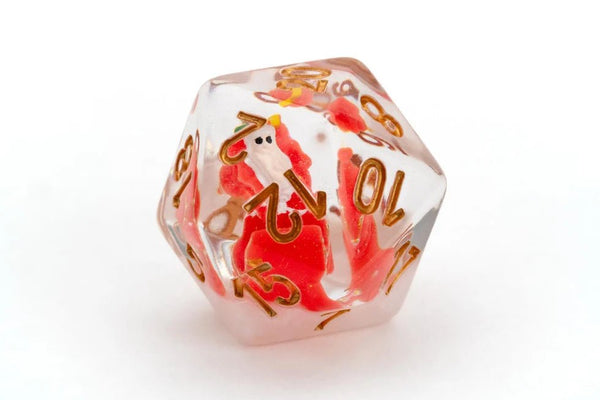 FanRoll: Santa Set Reindeer Dice 16mm Resin Poly Dice Set - 3