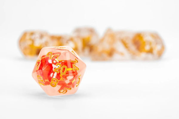 FanRoll: Santa Set Reindeer Dice 16mm Resin Poly Dice Set - 6