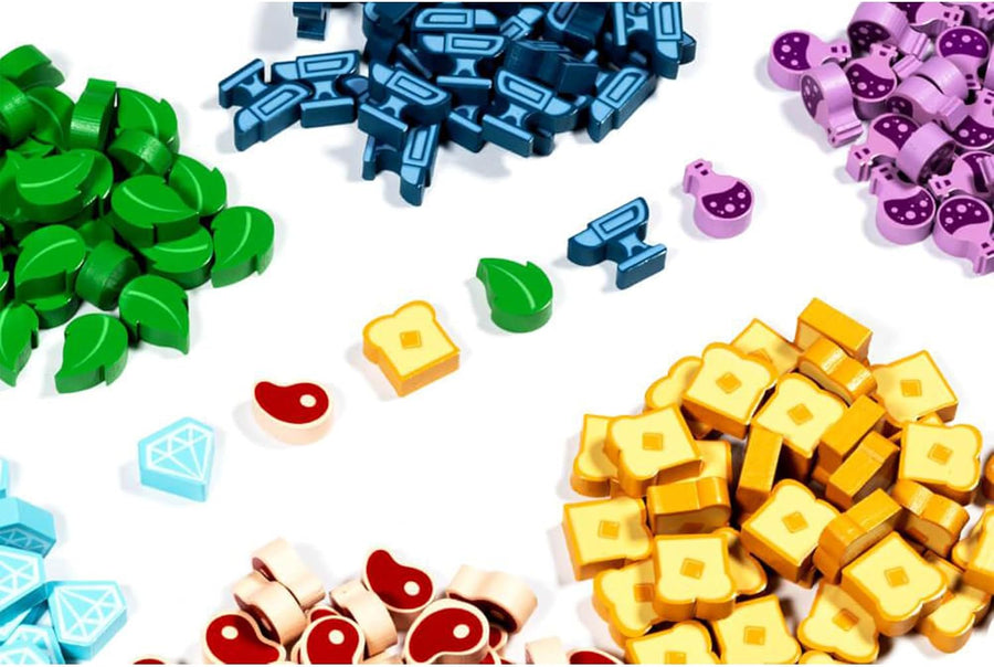 Flamecraft: Wooden Tokens - Gathering Games
