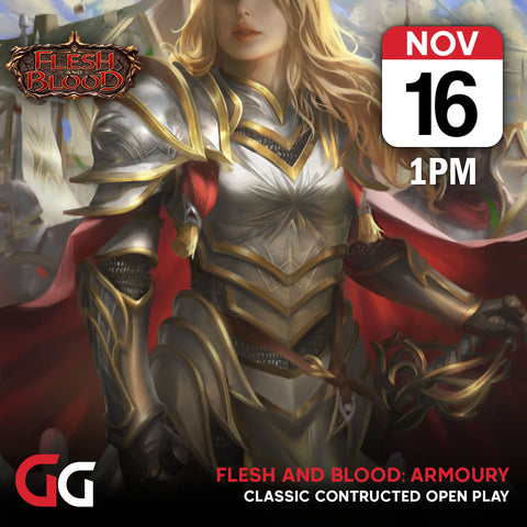 Flesh and Blood TCG: Armoury Event - Classic Constructed | 16th Nov 2024 | Skipton - Gathering Games