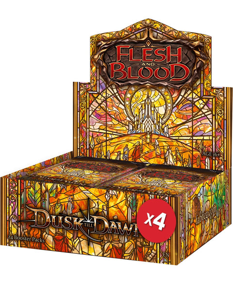 Flesh and Blood TCG: Dusk Till Dawn Sealed Case (4 Booster Boxes) - Gathering Games