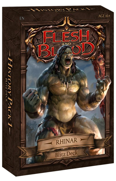 Flesh and Blood TCG: History Pack 1 Rhinar Blitz Deck - Gathering Games