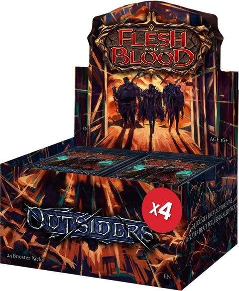 Flesh And Blood TCG: Outsiders Sealed Case (4 Booster Boxes) - Gathering Games