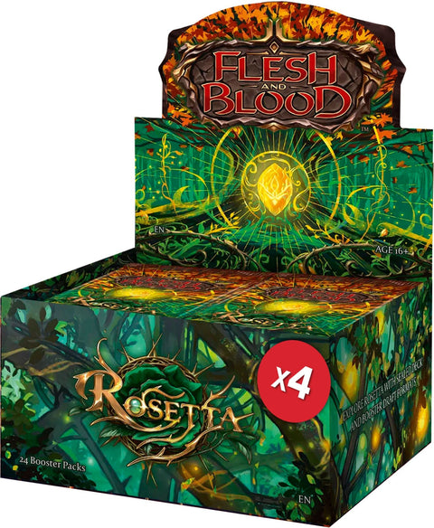 Flesh and Blood TCG: Rosetta Booster Sealed Case (4 Booster Boxes) - Gathering Games