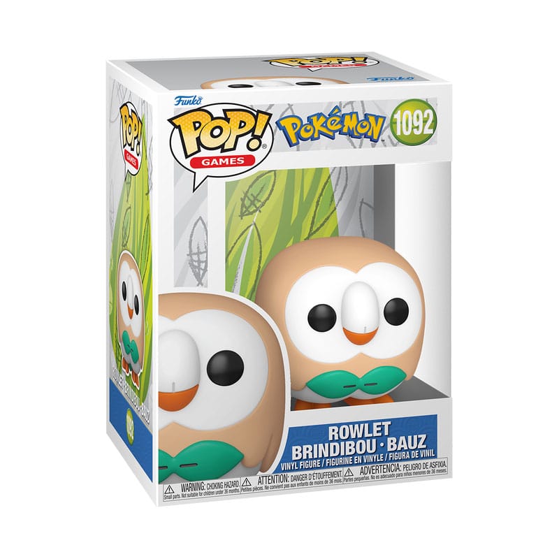 Funko POP! Games 1092: Pokemon - Rowlet - Gathering Games
