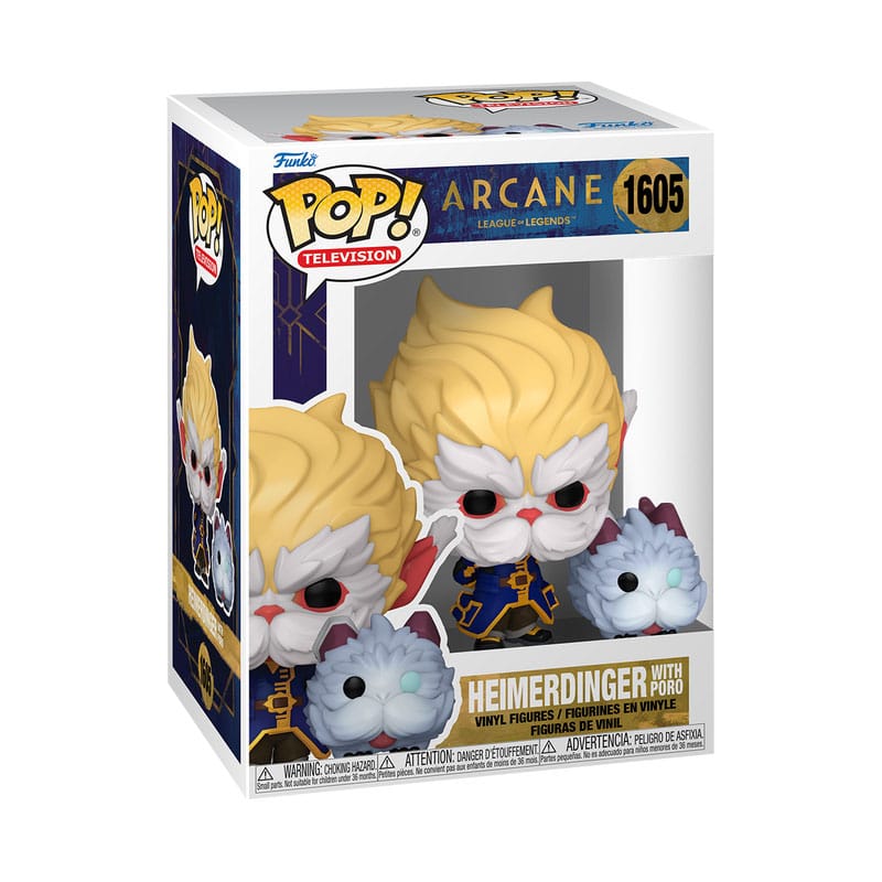 Funko POP! Games 1605: Arcane - Heimerdinger with Poro - Gathering Games