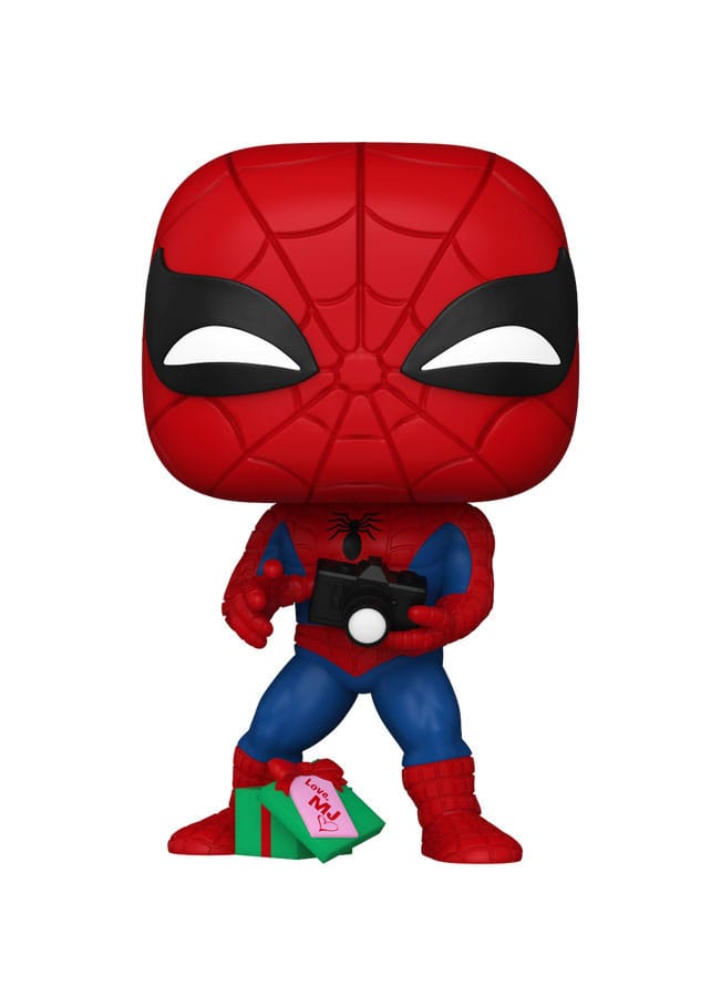 Funko Pop! Marvel Holiday Vinyl: Spider - Man POP! Spiderman with Open Gift - Gathering Games