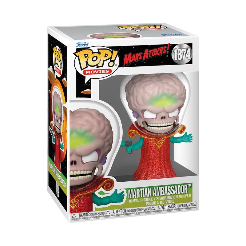 Funko Pop! Movies Vinyl: Mars Attacks POP! Figure Martian Ambassador - Gathering Games