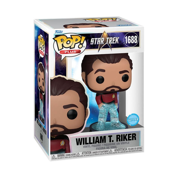 Funko POP! Plus Movies 1688: Star Trek - William T. Riker on Transporter (Glitter) - 1
