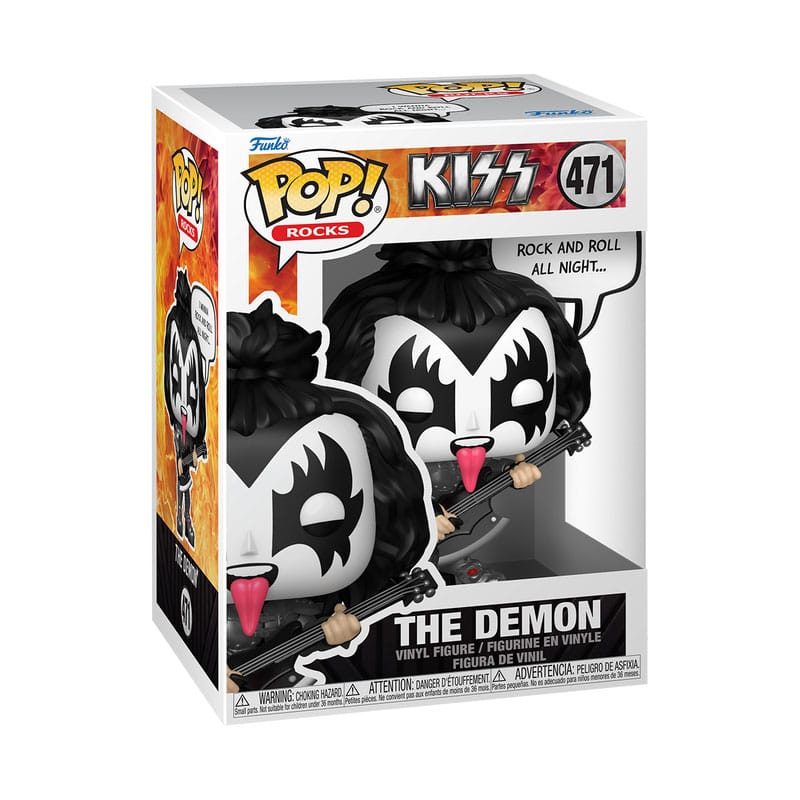 Funko POP! Rocks 471: KISS - The Demon (R&R All Night) - Gathering Games