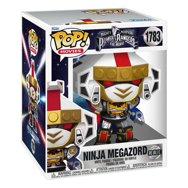 Funko Pop! Super-sized Movies 1783: Mighty Morphin Power Rangers: The Movie - Ninja Megazord (Metallic) - 1