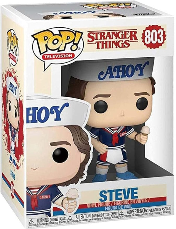 Funko POP! TV 803: Stranger Things - Steve with Hat and Ice Cream - 1
