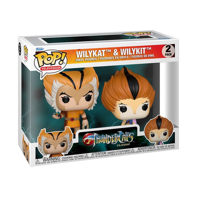 Funko Pop! TV Vinyl: Thundercats POP! 2 - Pack Wilykat & Wilykit - Gathering Games