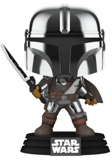 Funko Pop! Vinyl: Star Wars: Mandalorian POP! Mandalorian with Darksabre GLOW - Gathering Games