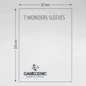 Gamegenic - 7 Wonders Board Game Sleeves - Clear Matte (100 count) - 2