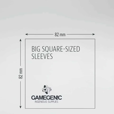 Gamegenic - Big Square Board Game Sleeves - Clear (100 count) - Gathering Games