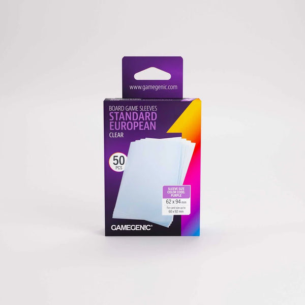 Gamegenic Board Game Sleeves Standard European Clear (100 ct.) - 1