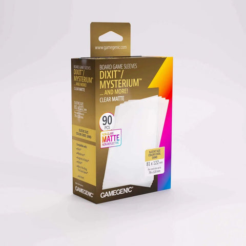 Gamegenic - Dixit Board Game Sleeves - Clear Matte (100 count) - Gathering Games