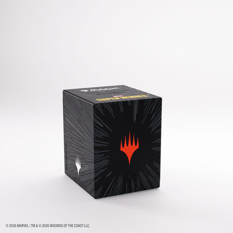 Gamegenic - Magic: The Gathering Marvel Super Heroes Bastion 100+ XL Deck Box - Comic Burst Black - Gathering Games