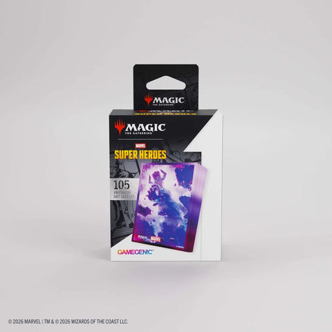 Gamegenic - Magic: The Gathering Marvel Super Heroes Premium Art Sleeves - Galactus Token - Gathering Games