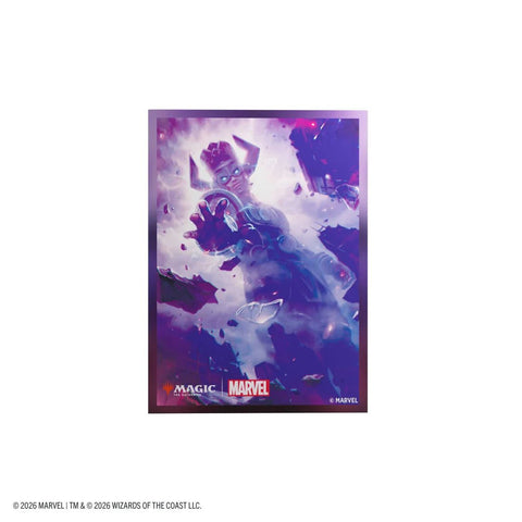 Gamegenic - Magic: The Gathering Marvel Super Heroes Premium Art Sleeves - Galactus Token - Gathering Games