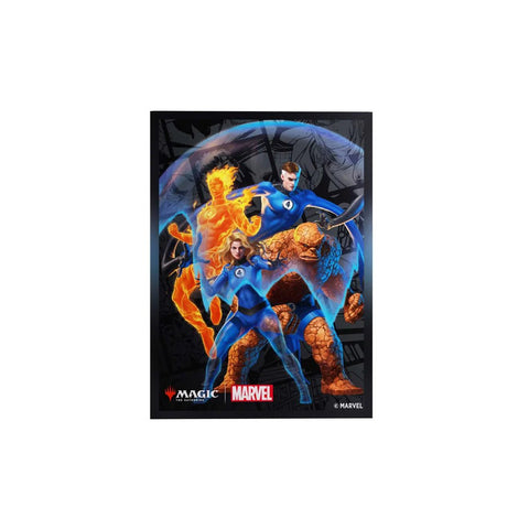 Gamegenic - Magic: The Gathering Marvel Super Heroes Premium Art Sleeves - The Fantastic Four - Gathering Games