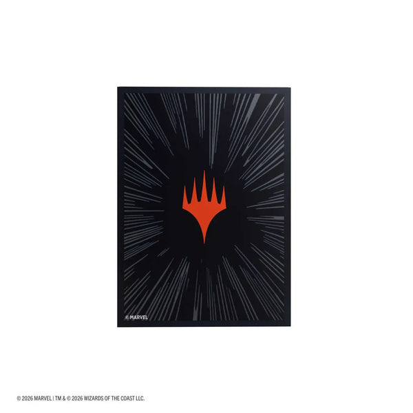 Gamegenic - Magic: The Gathering Marvel Super Heroes Premium Double Sleeving Pack 100 -  Comic Burst Black - 2