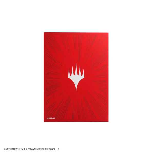 Gamegenic - Magic: The Gathering Marvel Super Heroes Premium Double Sleeving Pack 100 -  Comic Burst Red - 2
