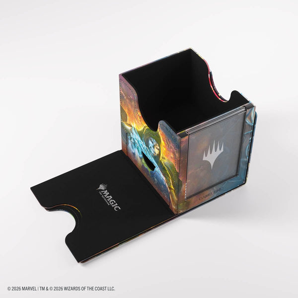 Gamegenic - Magic: The Gathering Marvel Super Heroes Sidekick PRO 100+ XL Deck Box - Doom/Loki - 12