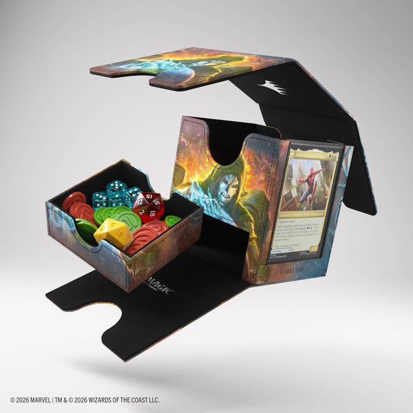 Gamegenic - Magic: The Gathering Marvel Super Heroes Sidekick PRO 100+ XL Deck Box - Doom/Loki - 14