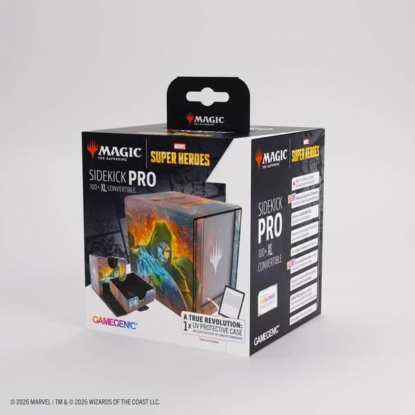 Gamegenic - Magic: The Gathering Marvel Super Heroes Sidekick PRO 100+ XL Deck Box - Doom/Loki - 17