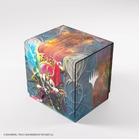 Gamegenic - Magic: The Gathering Marvel Super Heroes Sidekick PRO 100+ XL Deck Box - Doom/Loki - Gathering Games