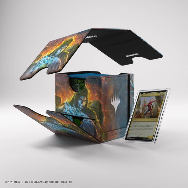 Gamegenic - Magic: The Gathering Marvel Super Heroes Sidekick PRO 100+ XL Deck Box - Doom/Loki - 9