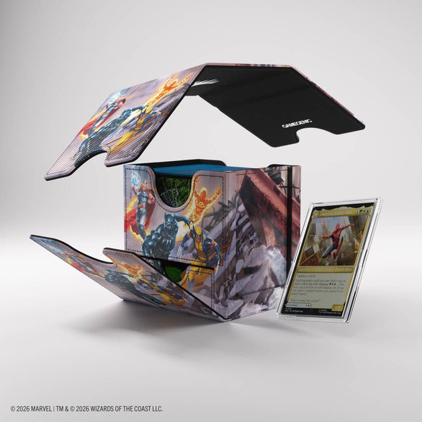 Gamegenic - Magic: The Gathering Marvel Super Heroes Sidekick PRO 100+ XL Deck Box - Marvel Super Heroes - 9
