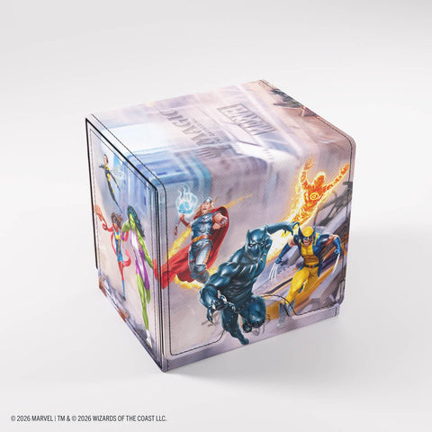 Gamegenic - Magic: The Gathering Marvel Super Heroes Sidekick PRO 100+ XL Deck Box - Marvel Super Heroes - Gathering Games