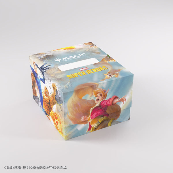 Gamegenic - Magic: The Gathering Marvel Super Heroes Soft Crate 100+ XL Sideloading Deck Box - The Fantastic Four/Go Nuts! - 1