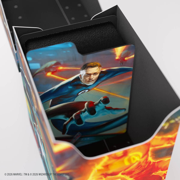 Gamegenic - Magic: The Gathering Marvel Super Heroes Soft Dynacrate 100+ XL Deck Box - Fantastic Four Unleashed - 6