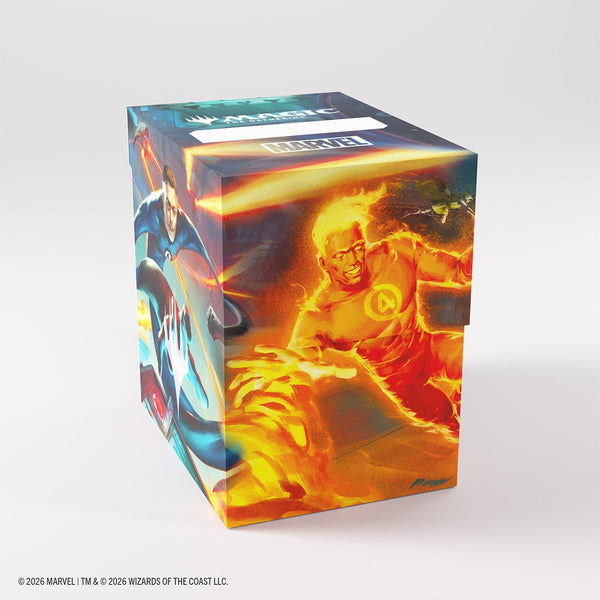 Gamegenic - Magic: The Gathering Marvel Super Heroes Soft Dynacrate 100+ XL Deck Box - Fantastic Four Unleashed - 1