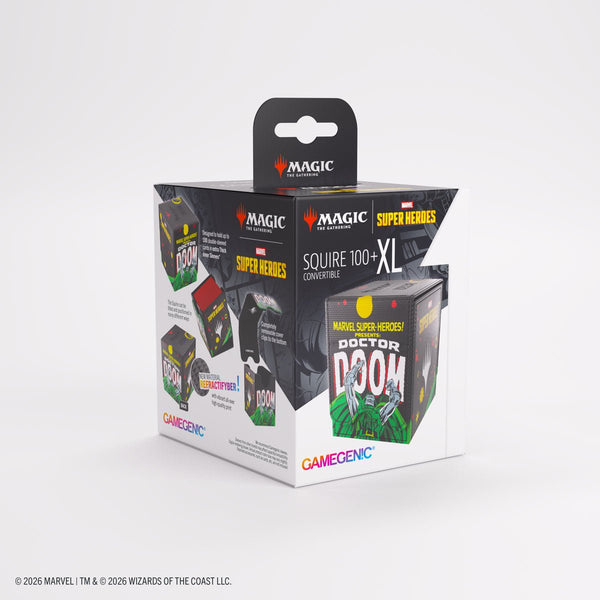 Gamegenic - Magic: The Gathering Marvel Super Heroes Squire 100+ XL Deck Box - Doctor Doom - 10