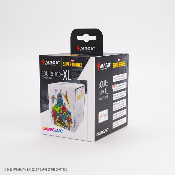 Gamegenic - Magic: The Gathering Marvel Super Heroes Squire 100+ XL Deck Box - Marvel Age - 9