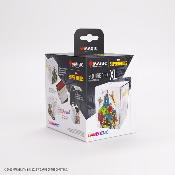 Gamegenic - Magic: The Gathering Marvel Super Heroes Squire 100+ XL Deck Box - Marvel Age - 10