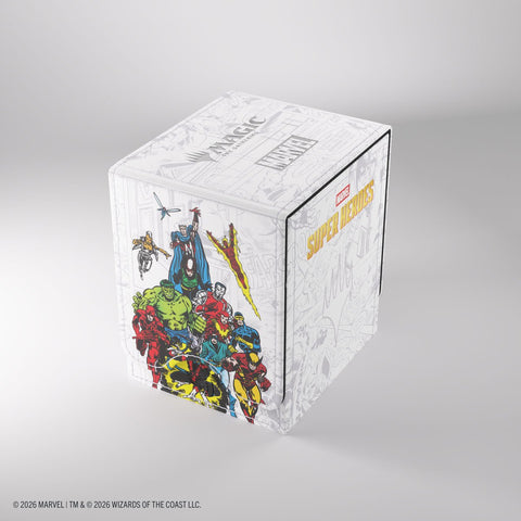 Gamegenic - Magic: The Gathering Marvel Super Heroes Squire 100+ XL Deck Box - Marvel Age - Gathering Games