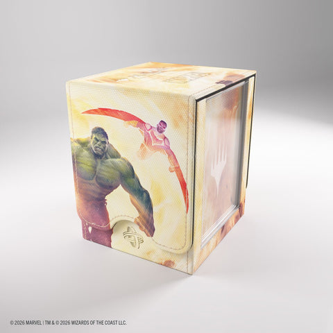 Gamegenic - Magic: The Gathering Marvel Super Heroes Squire PLUS 100+ XL Deck Box - Door of Destinies - Gathering Games