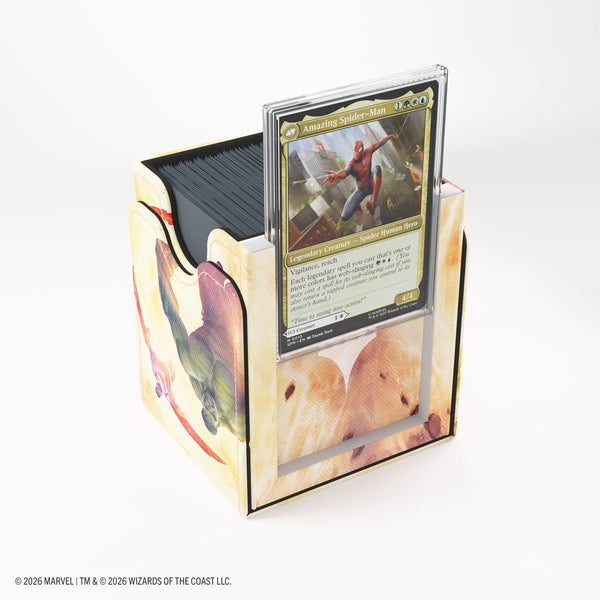Gamegenic - Magic: The Gathering Marvel Super Heroes Squire PLUS 100+ XL Deck Box - Door of Destinies - 6