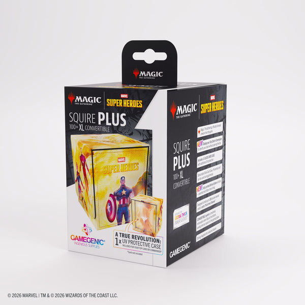 Gamegenic - Magic: The Gathering Marvel Super Heroes Squire PLUS 100+ XL Deck Box - Door of Destinies - 14